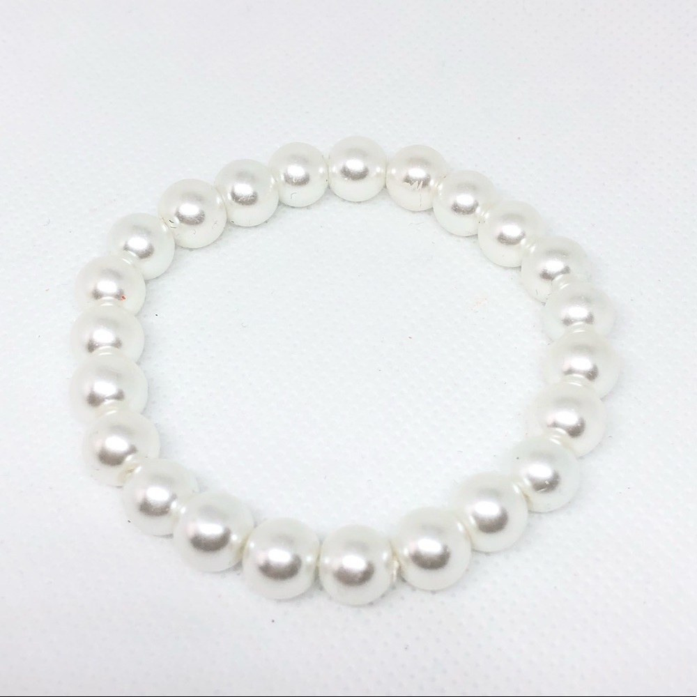 🔘5 For25$ Faux Pearl Stretch Bracelet